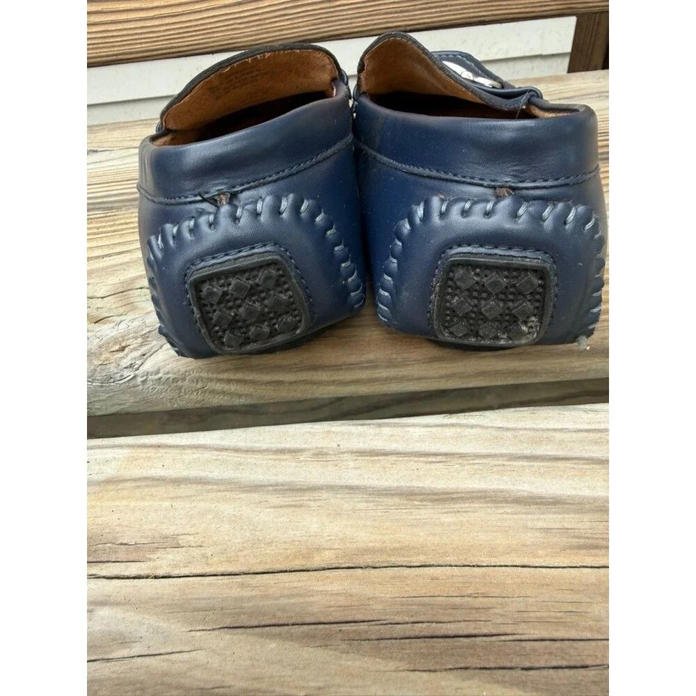 XRAY Men's Navy Driving Loafers Horsebit Slip On Moc Toe Casual Shoes Size 8